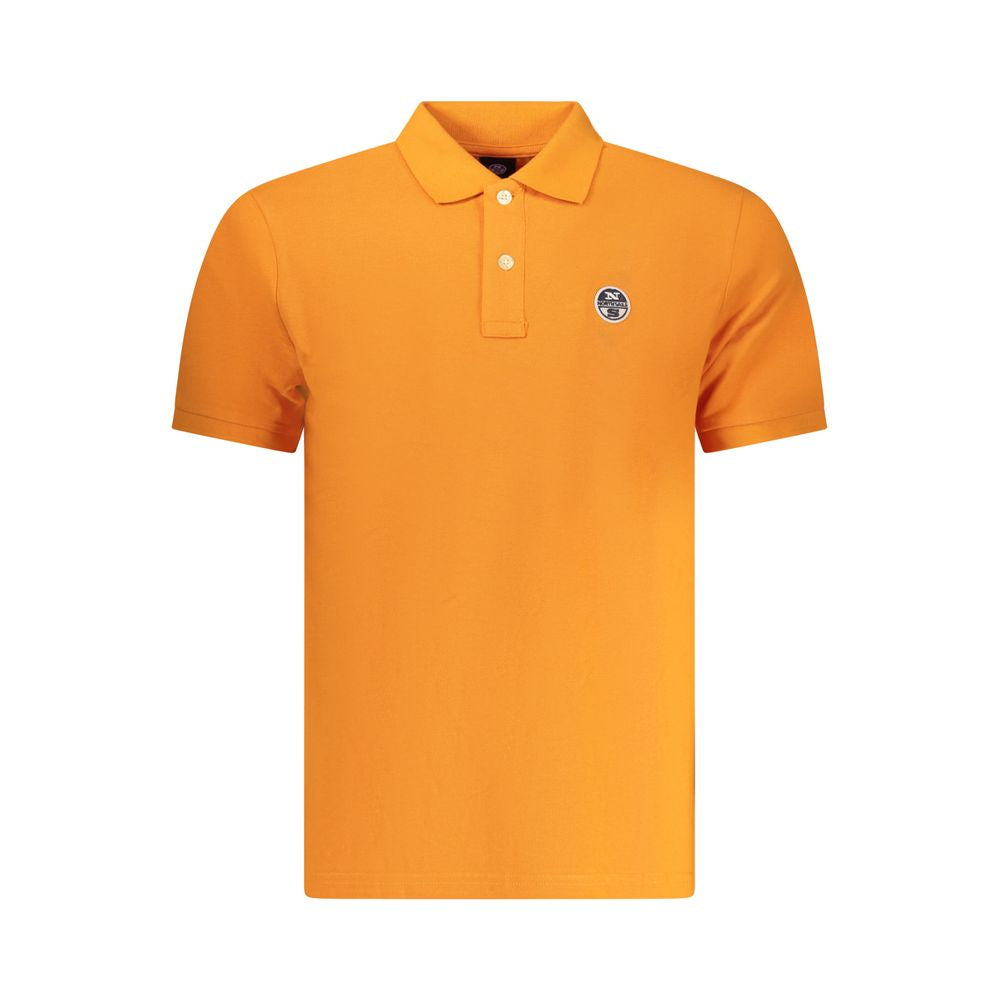 Arancione Cotton Men Polo
