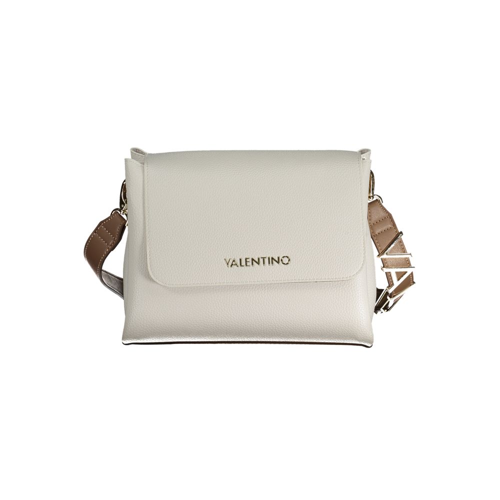 Bianco Polyurethane Women Handbag
