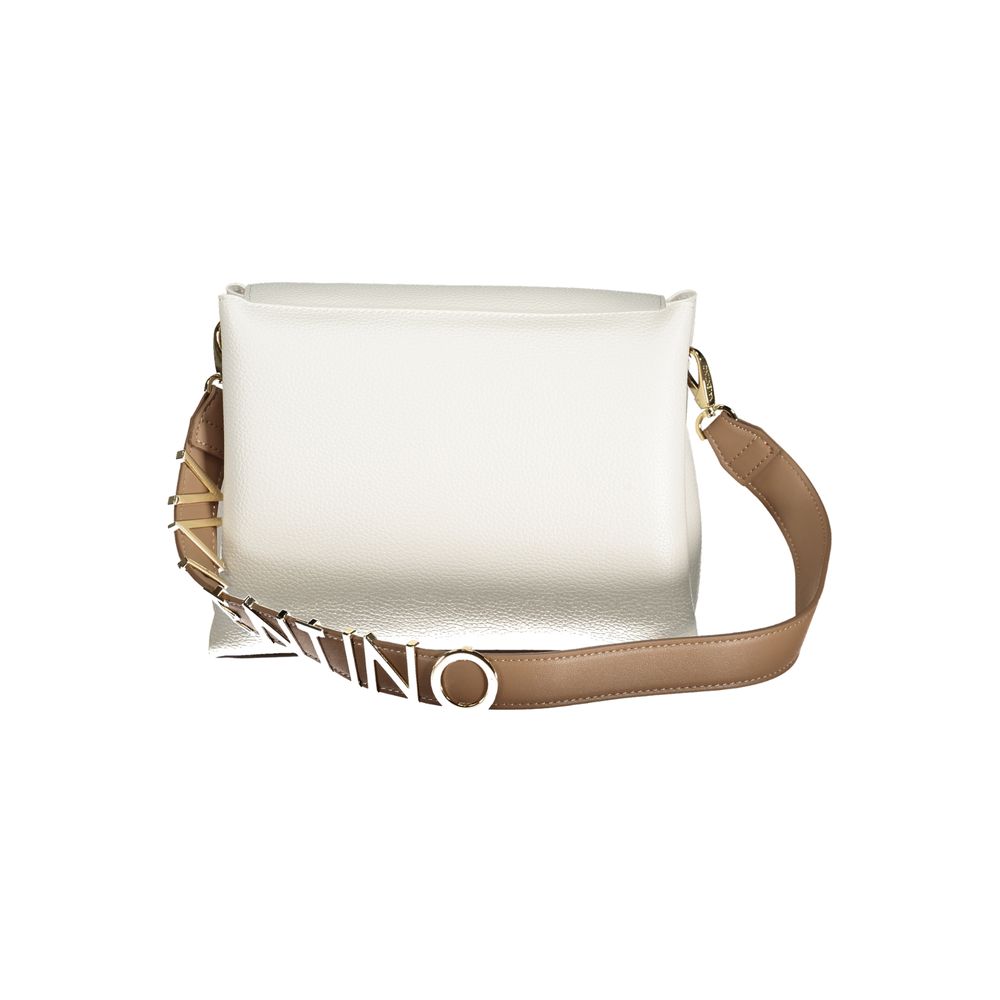 Bianco Polyurethane Women Handbag