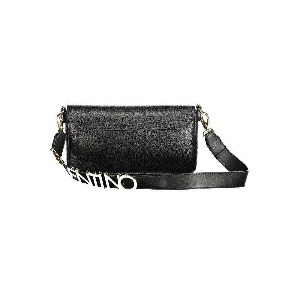 Black Polyurethane Women Handbag