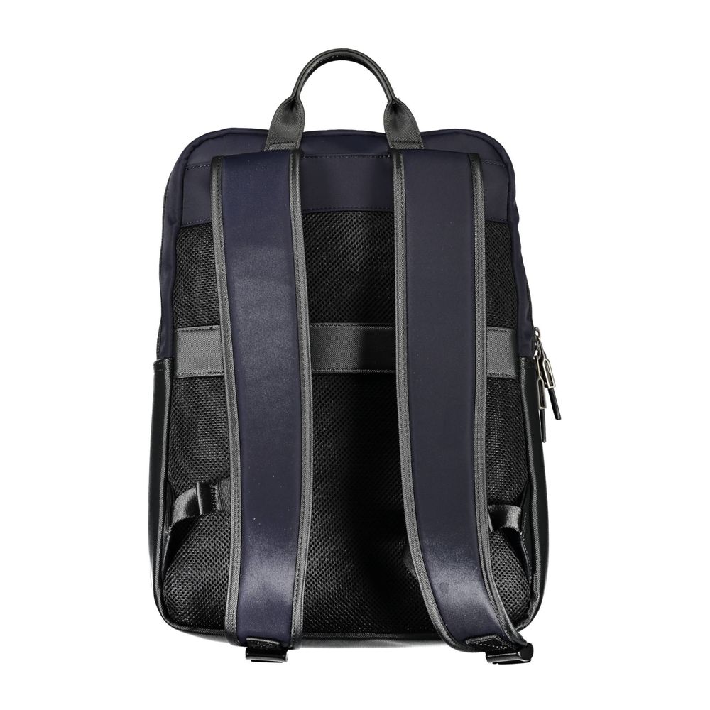 Blue Polyurethane Men's Backpack