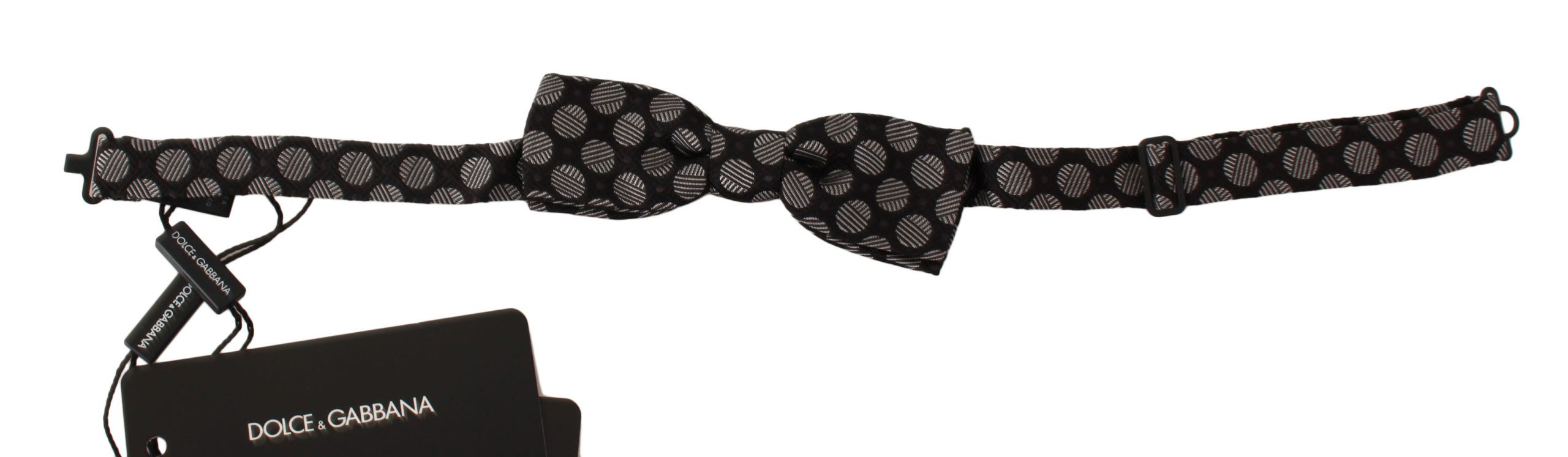 Brown Silk Polka Dot Jacquard Men Bow Tie Papillon