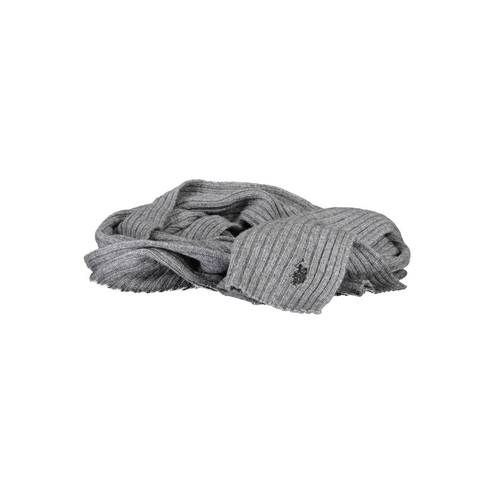 Gray Wool Men's Scarf